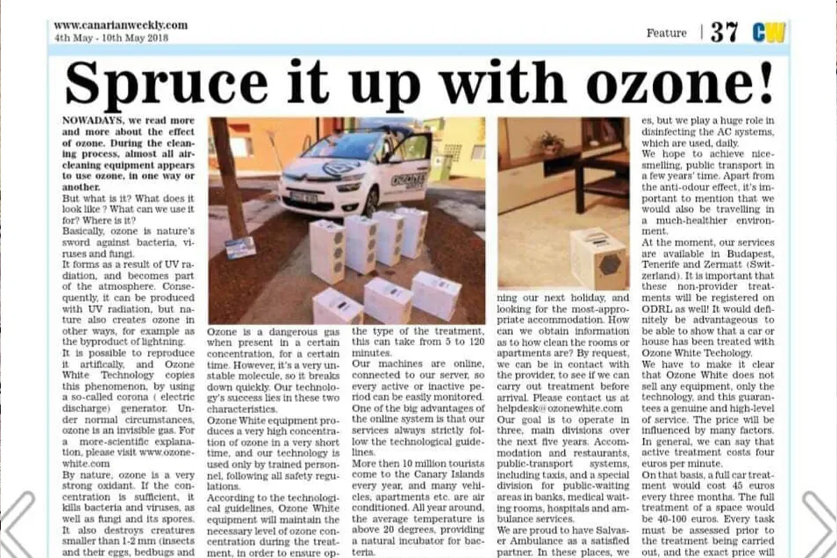 OZONE WHITE historical press coverage